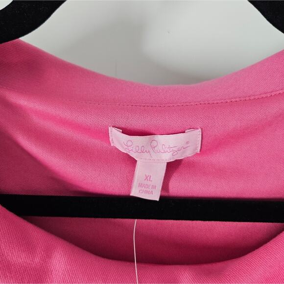 Lilly Pulitzer Bright Navy Fiona Combo Dress XL - Picture 4 of 11